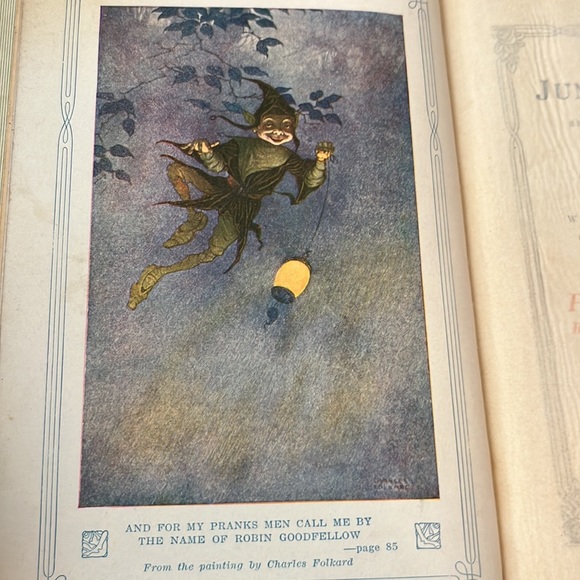 Vintage 1918 Junior Classics Young Folks Shelf Of Books Poems Guide And Indexes - Picture 4 of 16